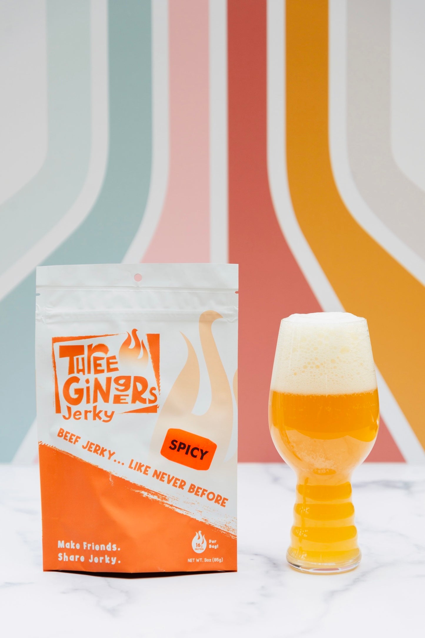 THREE GINGERS JERKY - SPICY
