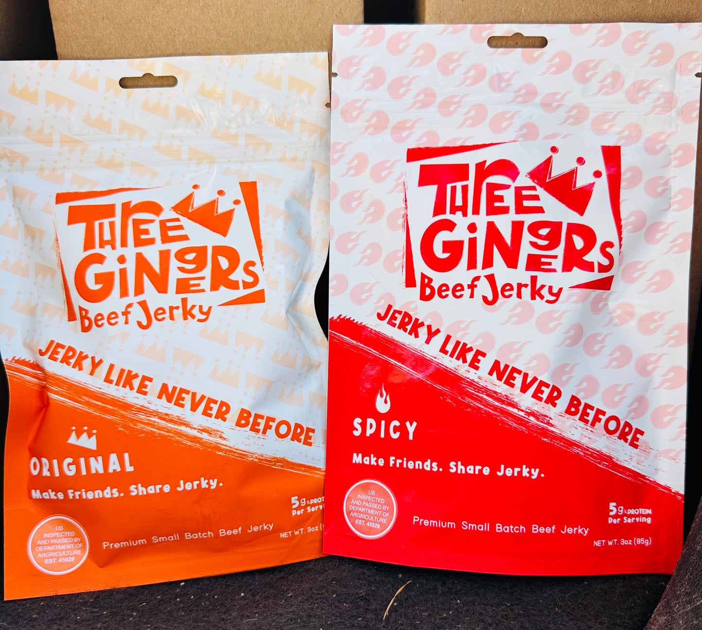 THREE GINGERS JERKY - SPICY