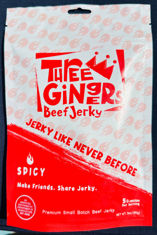 THREE GINGERS JERKY - SPICY