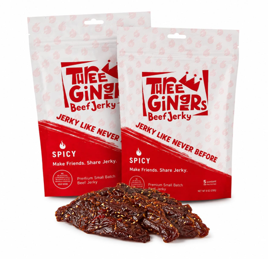 Three Gingers Spicy Beef Jerky, 2-Pack