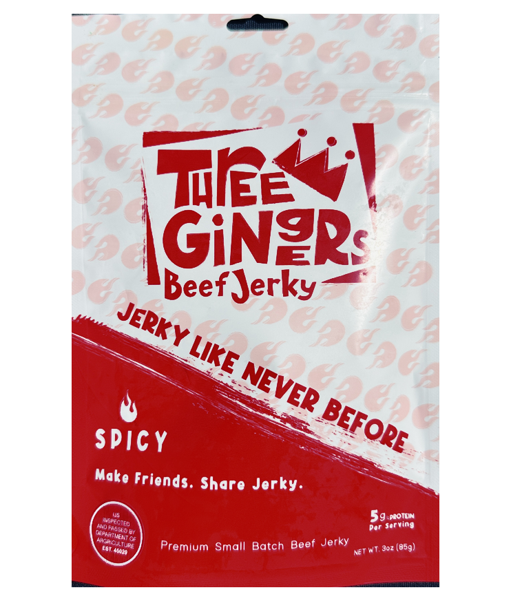 THREE GINGERS JERKY - SPICY