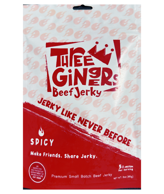 THREE GINGERS JERKY - SPICY